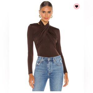Lovers and Friends Ersa Top in Espresso Brown